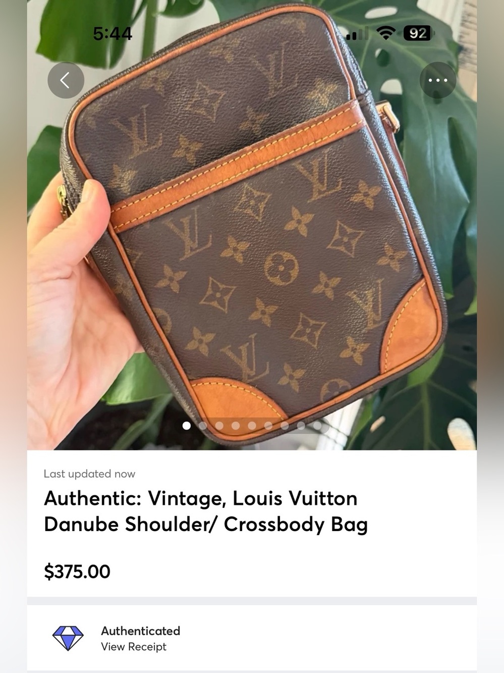 Authentic: Vintage, Louis Vuitton Danube Shoulder/ Crossbody Bag - Picture 11 of 11